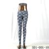 Gorgeous Pastel Floral Wallpaper Pattern Woven Jacquard All-match Leggings