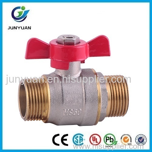 brass ball valve with butterfly handle