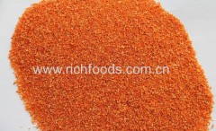 Dehydrated carrot granules dried carrot