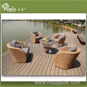 Outdoor Furniture Garden Rattan Chairs And Table Set