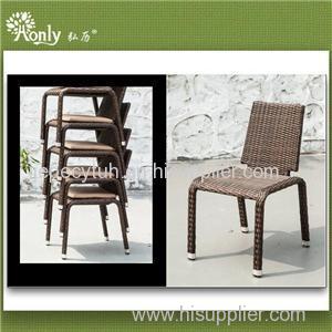 Stack Aluminum Metal Frame Restaurant Armless Chairs