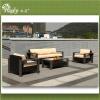 Latest Design Aluminum Rattan KD Sofa Set