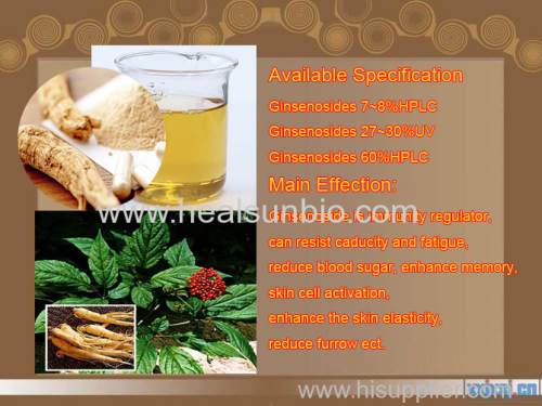 Panax Ginseng Root Extract Powder no pesticide residue
