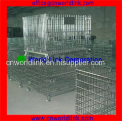 Warehouse suitable metal material mesh side wire cage