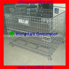 Warehouse suitable metal material mesh side wire cage