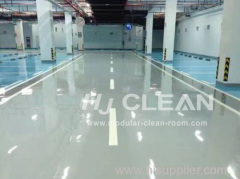 Pharmaceutical clean room floor