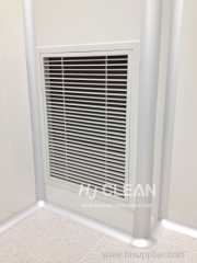 Aluminum air diffuser for workshop clean room