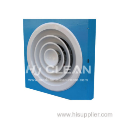 Aluminum air diffuser for workshop clean room