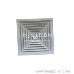 Aluminum air diffuser for workshop clean room