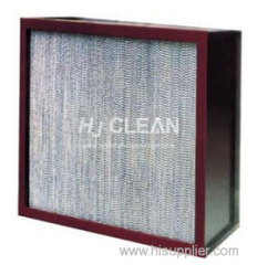 High efficiency low resistance large dust holding capacity moisture-proof hepa filter