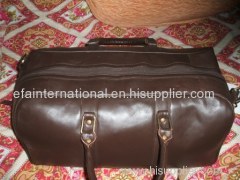 genuine cow leather travel bag