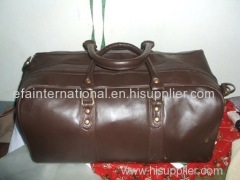 genuine cow leather travel bag