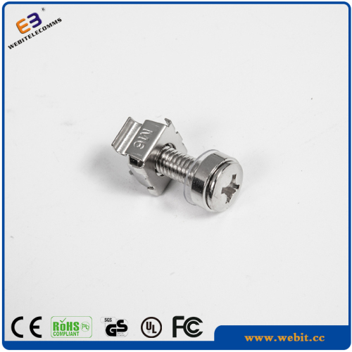 zinc plated M6 caged nuts