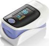 Finger pulse oximeter with rotatable display