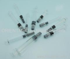 Glass packaging luer lock Prefilled syringe
