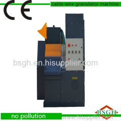 high quality electronic waste wire cable granulating cutting recycling machinery