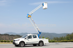 Aerial work platform pick up mounted man lift. bucket lift bucket crane insulated aerial platform