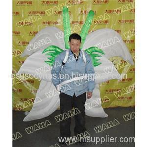 White Inflatable Butterfly Costume For Performance