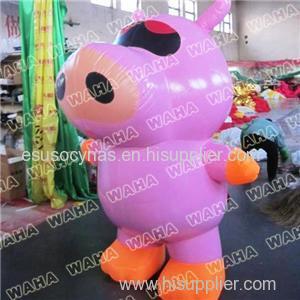 Inflatable Pig Costume Promotion