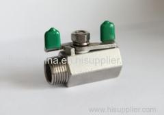 1PC Mini Ball valves /1000PSI Pressure/Reducing Bore /Lock handle /SS 304 CF8/SS316 CF8M/Threaded :BSP NPT ISO228-1