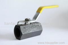 1PC Hex bar Ball valves /1000PSI Pressure/Reducing Bore /Lock handle /SS 304 CF8/SS316 CF8M /Carbon steel A105/Threaded