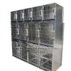 KA-505 201 Stainless Steel Flat Packing Professional Modular Dog Kennel With Solid Walls