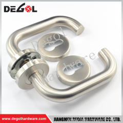 Best selling stainless steel solid lever apartment locking door handle