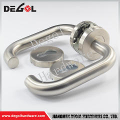 Best selling stainless steel solid lever apartment locking door handle