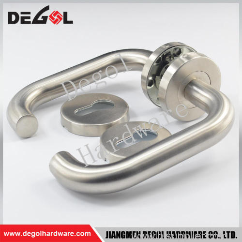 China manufacturer double sided stainless steel tube fancy door handles