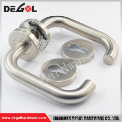 Best selling stainless steel tube door handle set stainless steel