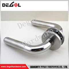 Manufacturers in china stainless steel tube lever type door handle escutcheon