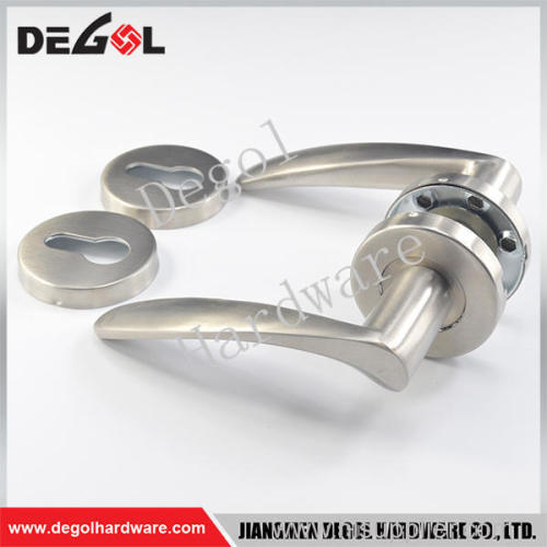 New design stainless steel solid lever apartment stainless steel door handle for inside door