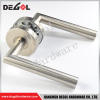 China manufacturer stainless steel solid interior internal external door lever handle on rose