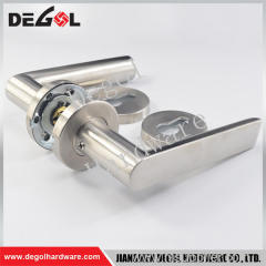 Best selling stainless steel solid stainless steel lever door handle on rose lock