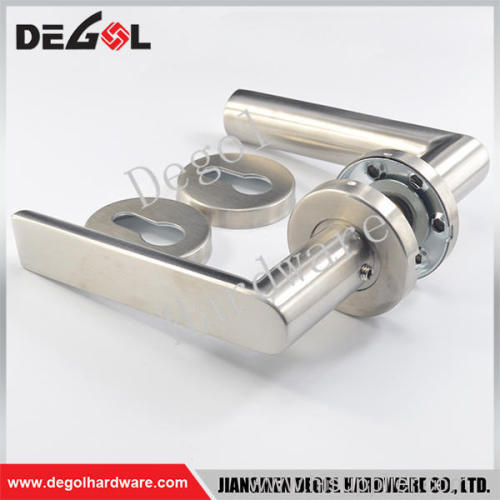 Best selling stainless steel solid lever chrome interior door handles