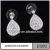 18K White Gold Cluster Drop Diamond Earring/Stud Earrings Jewelry