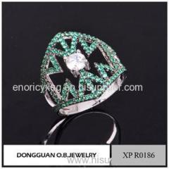 Wholesale Silver Turkish Silver Jewelry Green Spinel Stone Jewelry Supply
