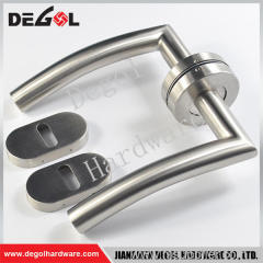 China manufacturer stainless steel tube lever apartment casted door lever handle