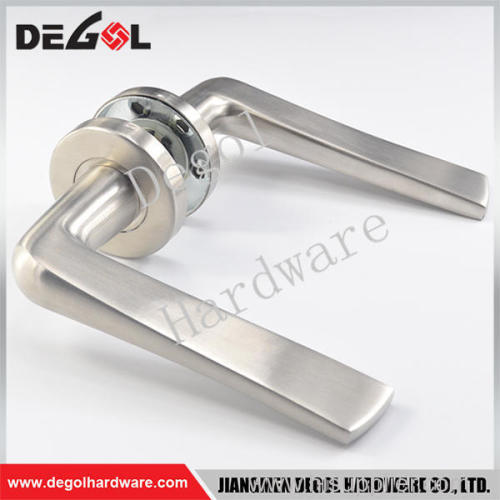 China manufacturer double sided stainless steel solid fancy door handles made in china