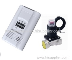 Flammable gas leakage detector and solenoid valve