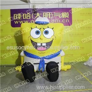 Giant Inflatable Spongebob For Christmas Decoration