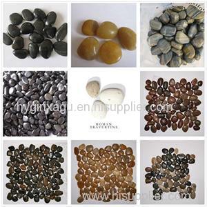 Color Pebbles Flact Round For Decoration And Landscaping