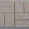 Yellow Granite Cobblestone For Paving On Mesh (G682)