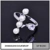 Wholesale Fashion Jewelry Micro Pave 925 Silver Original Pearl Ring Design For Girl