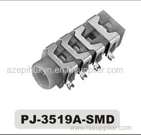 3.5mm 4 Pole SMT 8 Pin Audio Jack