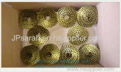 high quality yellow painted copper wire welded coil nails