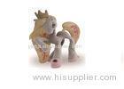 6cm / 8cm Plastic Flocking Horse Figurine Toys Unique Lovable For Kids Christmas Gift
