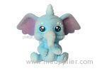 Fashionable Mini Elephant Stuffed Animal Toys Blue Long Nose For Baby Playing