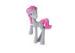 Custom Made Pony Flocked Animal Figurines Special PVC Long Hair For Gift