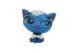 3D Customized Mini Plastic Cat Figures 5cm Blue / Purple For Kids Playing